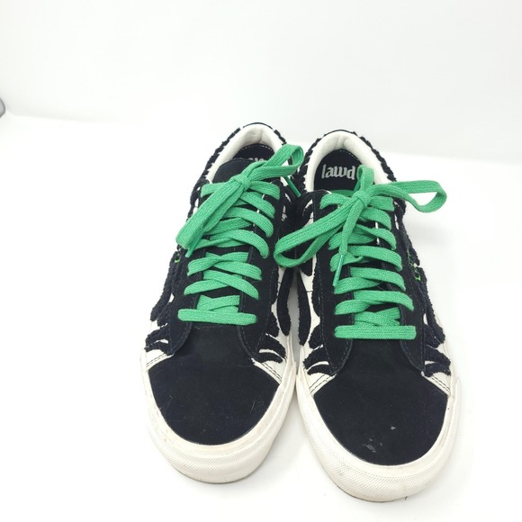 Vans Anderson .Paak Sid Shoes Mens Size 8.5 Zebra Animal Print Suede‎ Green main image 7